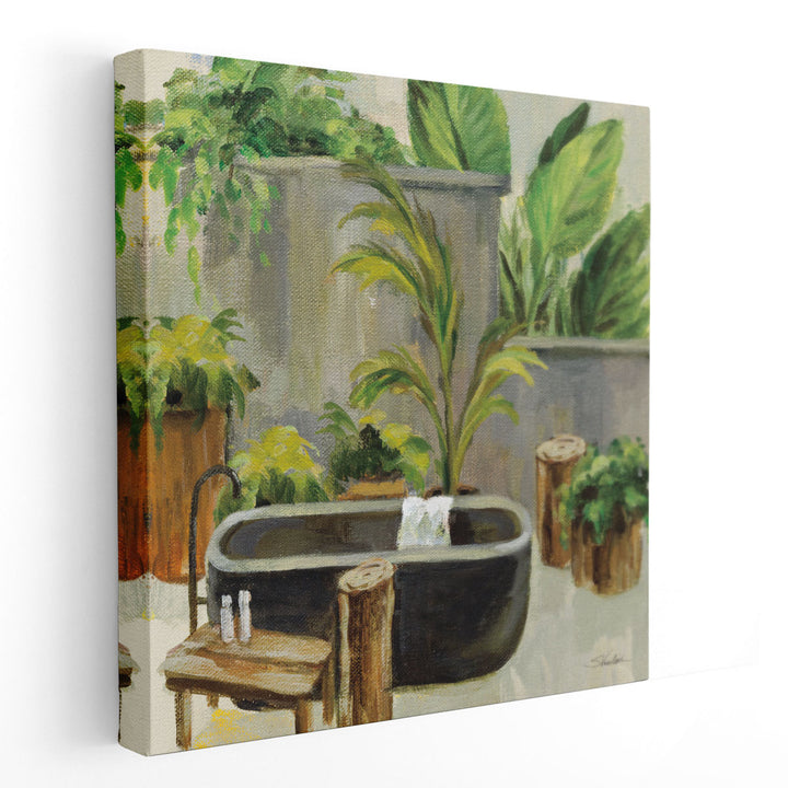 Tropical Bath I - Canvas Print Wall Art