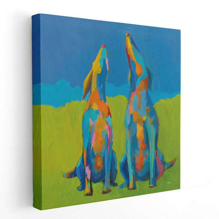 Howling Hounds - Canvas Print Wall Art