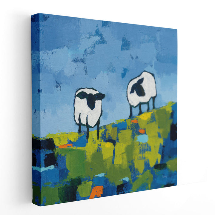 Two Sheep - Canvas Print Wall Art