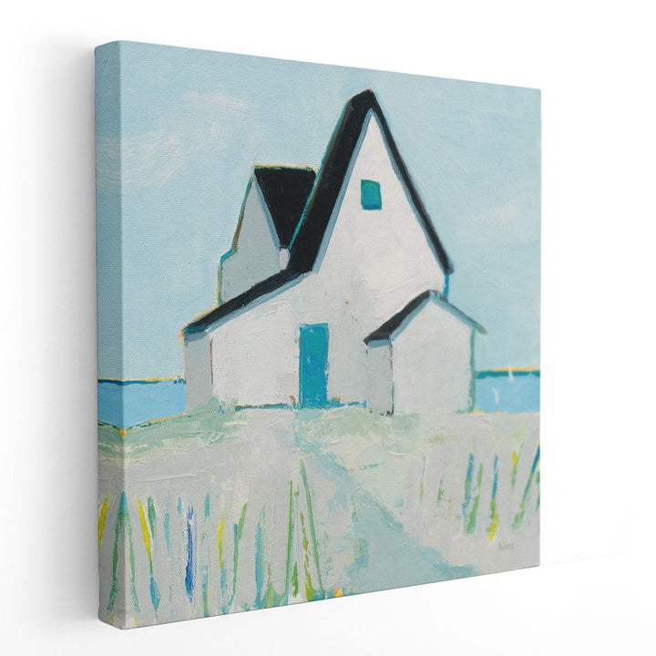 Cottage by the Sea - Canvas Print Wall Art