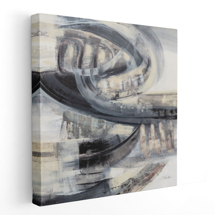 On the Road Black and White - Canvas Print Wall Art