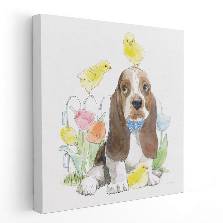 Easter Pups V - Canvas Print Wall Art