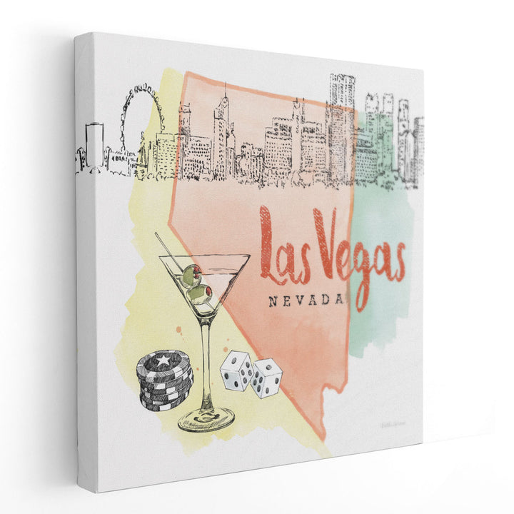 US Cities III - Canvas Print Wall Art