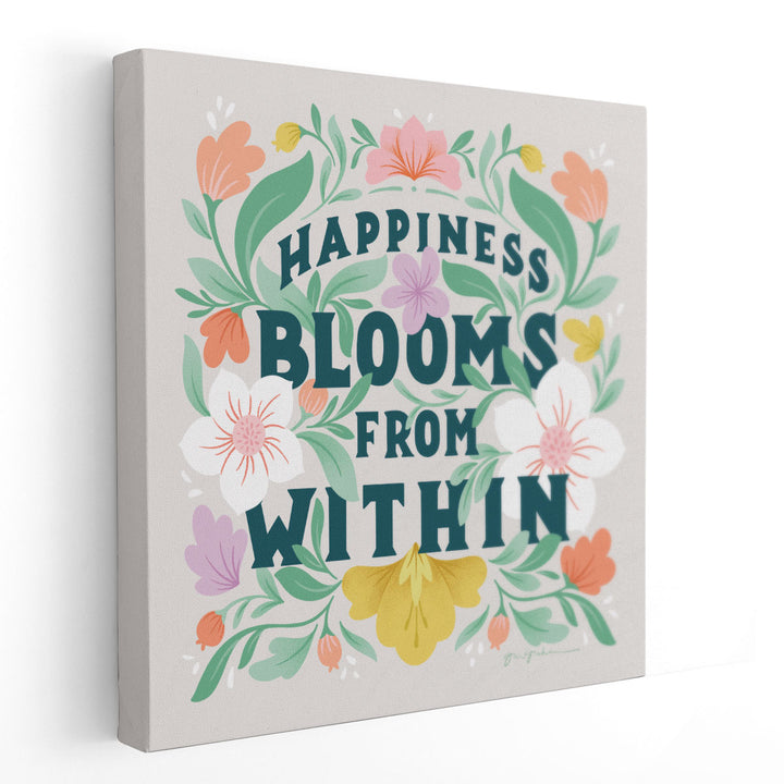 Happiness Blooms II - Canvas Print Wall Art