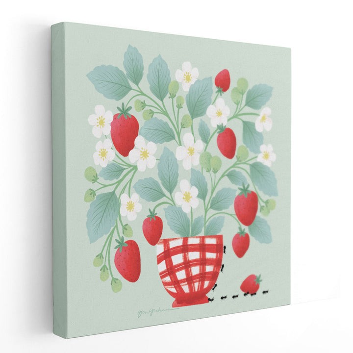 Strawberry Patch - Canvas Print Wall Art