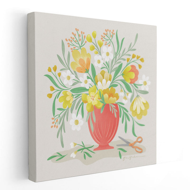 Sunny Bouquet - Canvas Print Wall Art