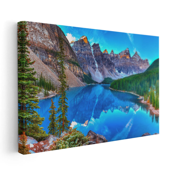 Moraine Lake in Banff National Park, Alberta - Canvas Print Wall Art