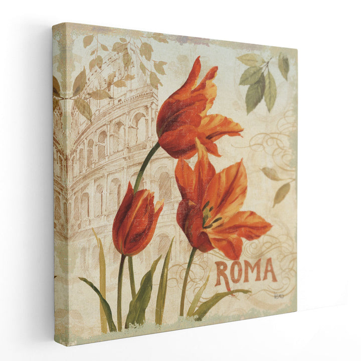 European Flowers I - Canvas Print Wall Art