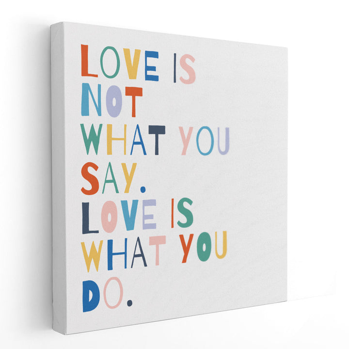 Rainbow Words I - Canvas Print Wall Art