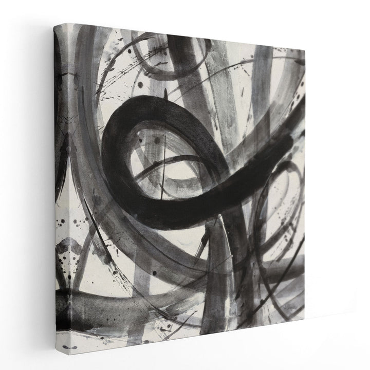 Roller Coaster I Black and White - Canvas Print Wall Art