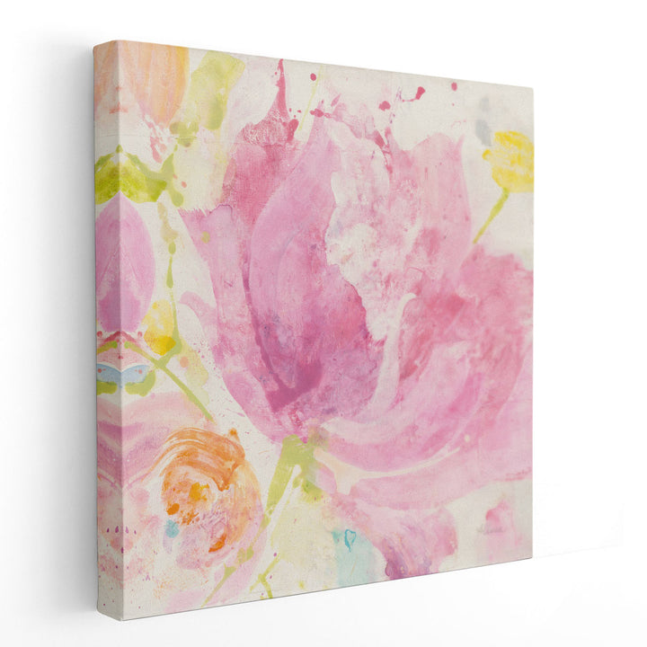 Spring Abstracts Florals II - Canvas Print Wall Art