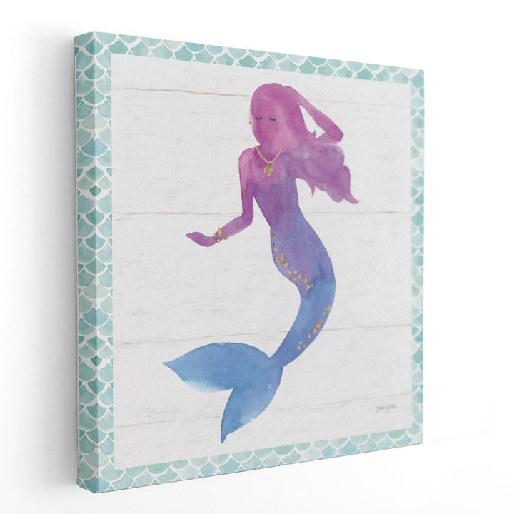 Mermaid Friends III - Canvas Print Wall Art