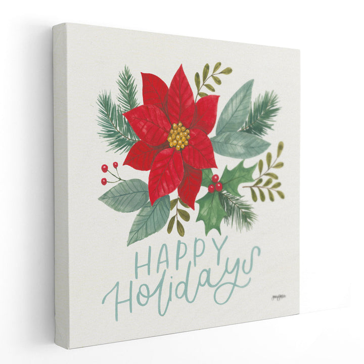 Holly and Pine IV - Canvas Print Wall Art