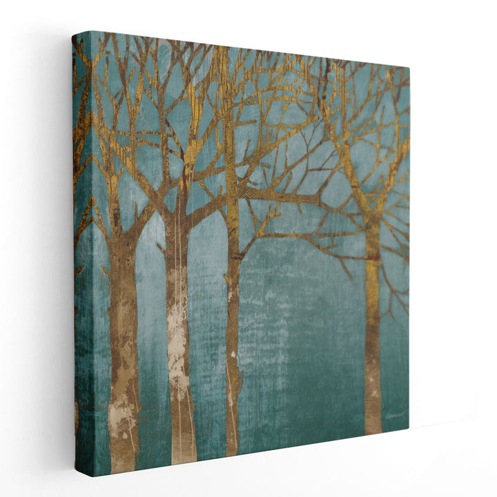 Golden Day Turquoise - Canvas Print Wall Art