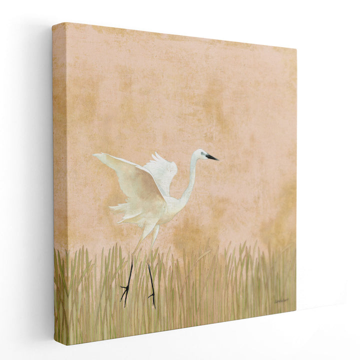 Egret Alighting I - Canvas Print Wall Art