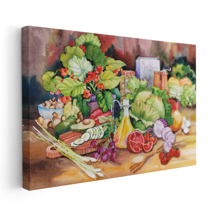 Garden Salad - Canvas Print Wall Art