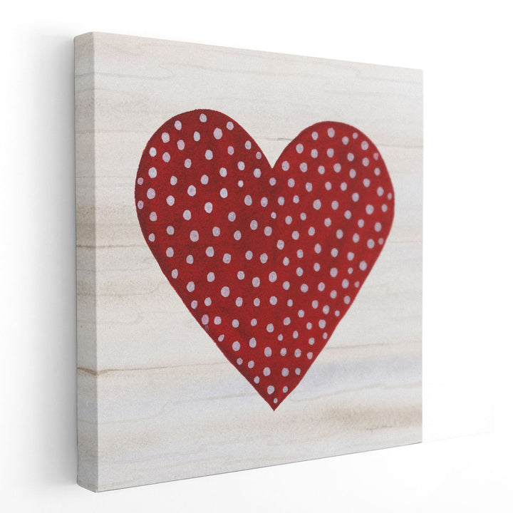 Rustic Valentine Heart I - Canvas Print Wall Art