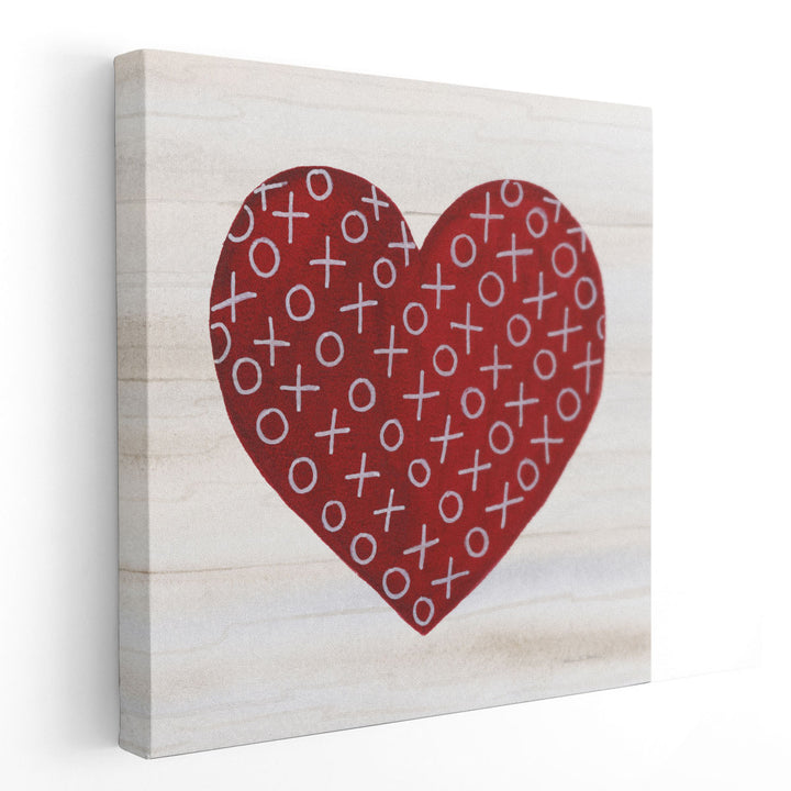 Rustic Valentine Heart IV - Canvas Print Wall Art