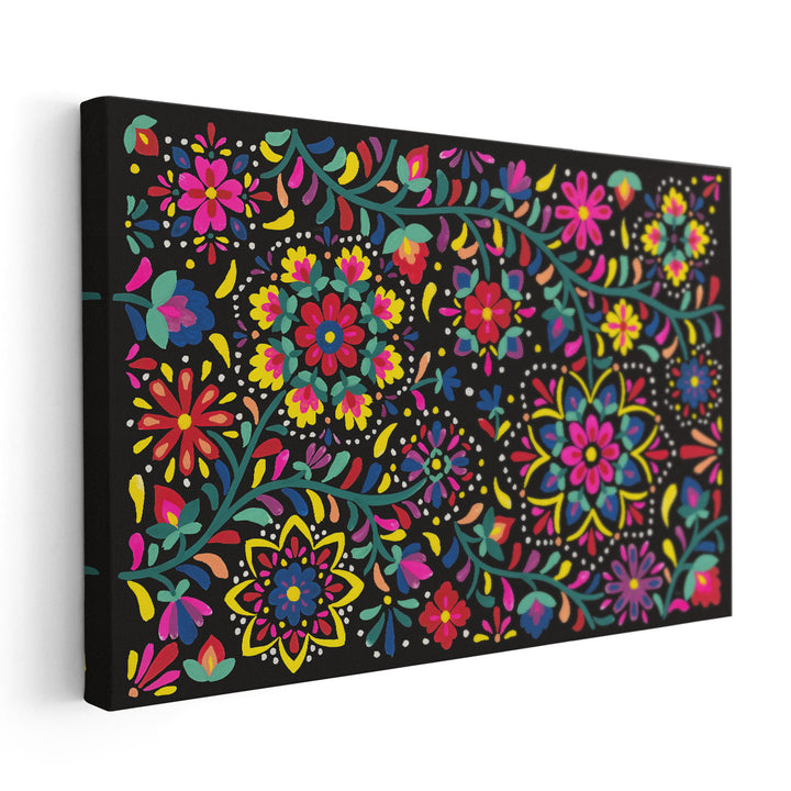 Floral Fiesta I - Canvas Print Wall Art