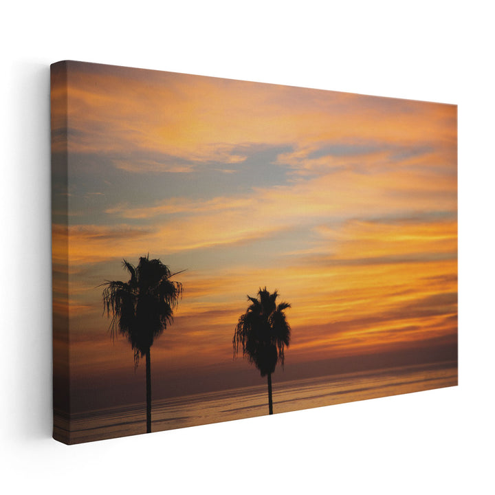 Sunset Palms III - Canvas Print Wall Art