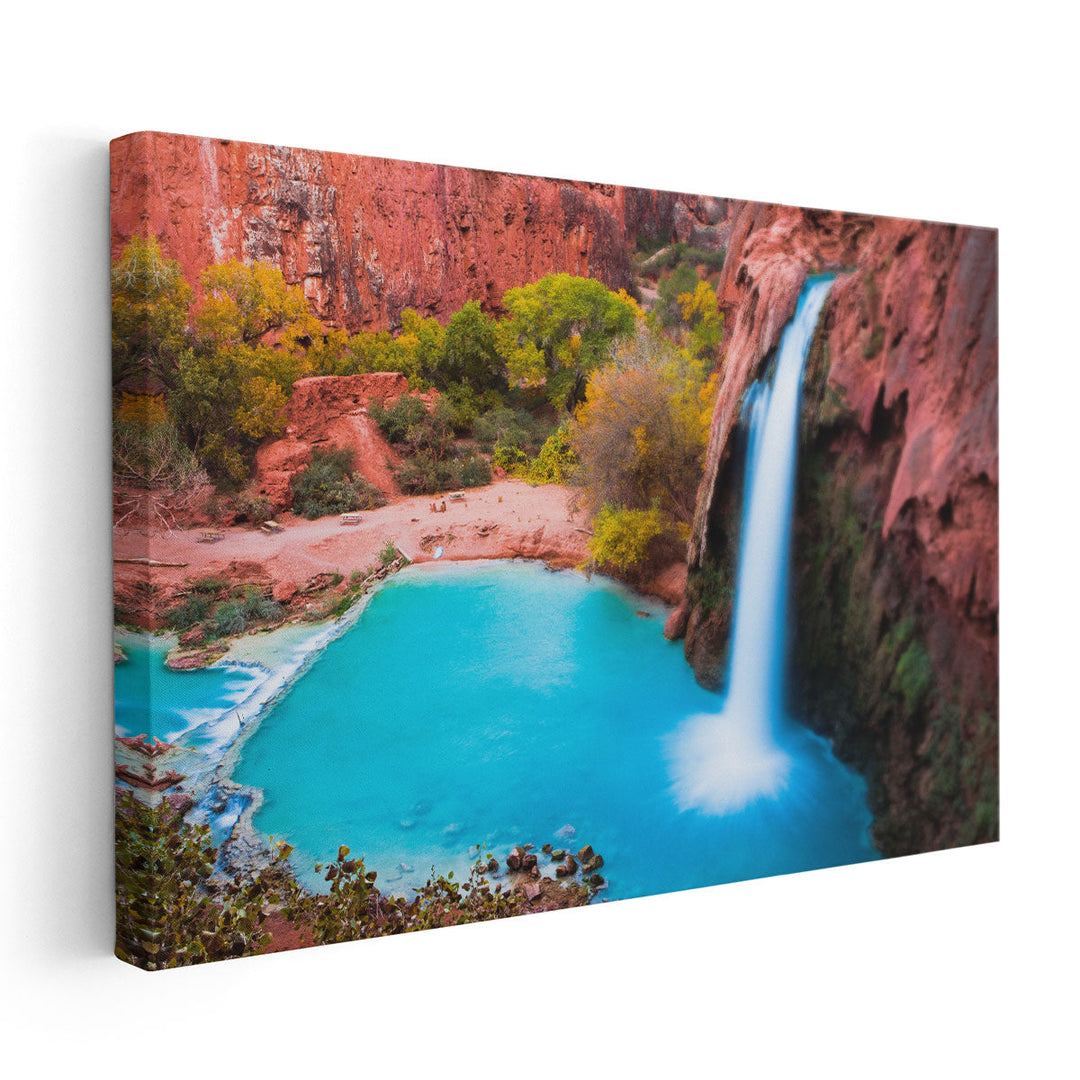Havasu Falls, Supai, Arizona - Canvas Print Wall Art