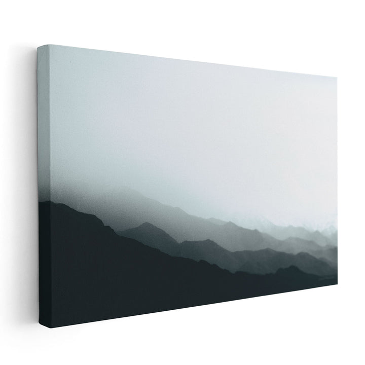 Virgin Mountains II Black and White - Canvas Print Wall Art