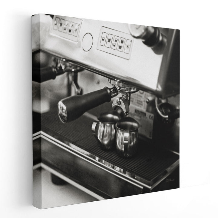 Coffeehouse I Black and White - Canvas Print Wall Art