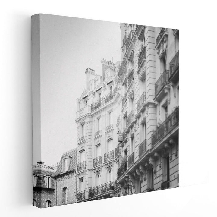 Paris Moments III Black and White - Canvas Print Wall Art