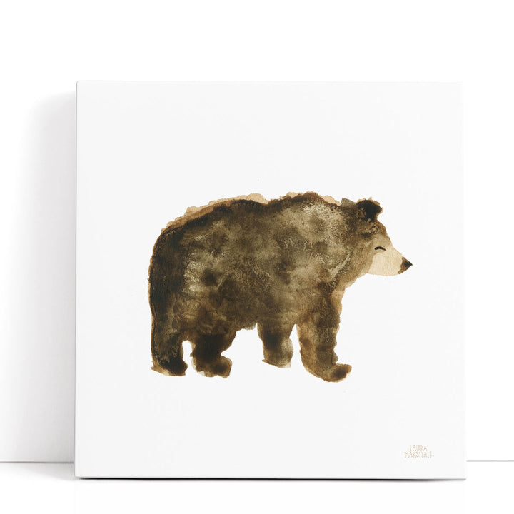Woodland Whimsy Bear - Canvas Print Wall Art