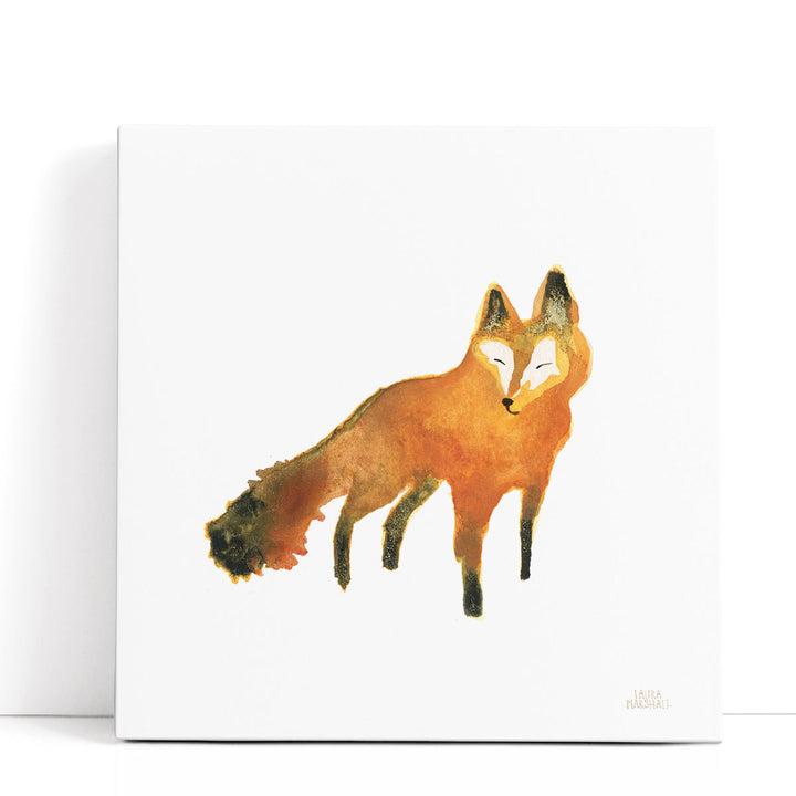 Woodland Whimsy Fox - Canvas Print Wall Art