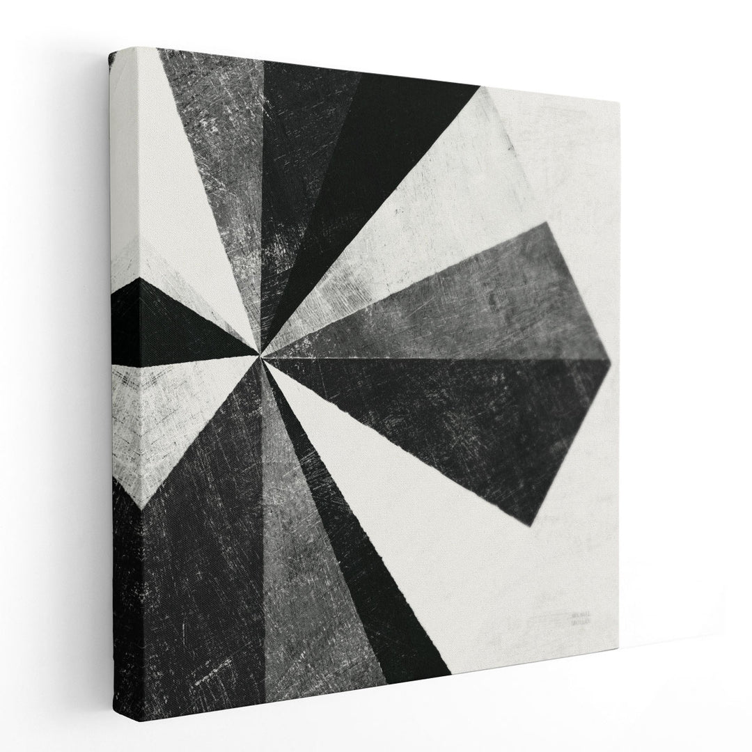 Triangulawesome II Black and White - Canvas Print Wall Art