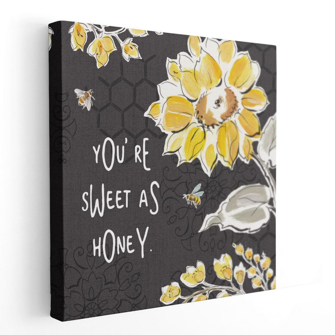 Bee Happy III - Canvas Print Wall Art