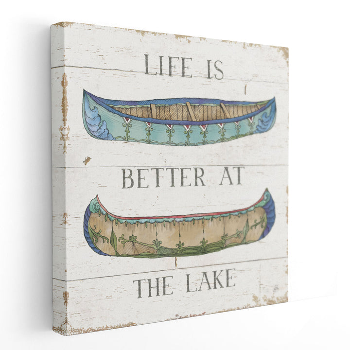 Lake Sketches V - Canvas Print Wall Art