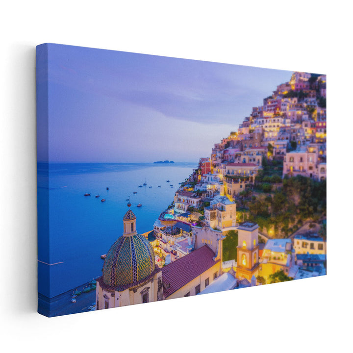 Positano, Amalfi Coast, Sorrento, Italy - Canvas Print Wall Art