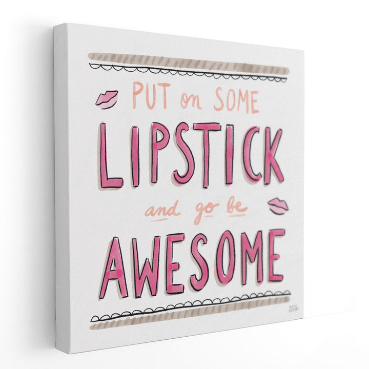 Awesome Lipstick - Canvas Print Wall Art