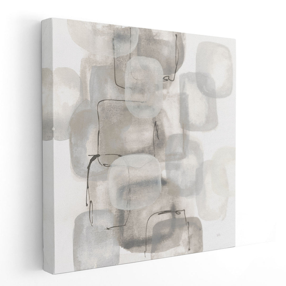 Neutral Stacking I - Canvas Print Wall Art