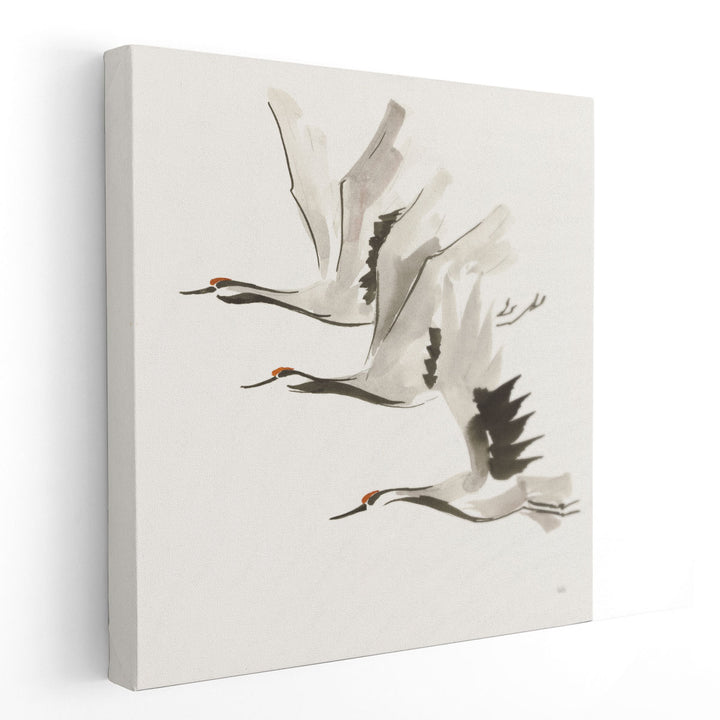 Zen Cranes II - Canvas Print Wall Art