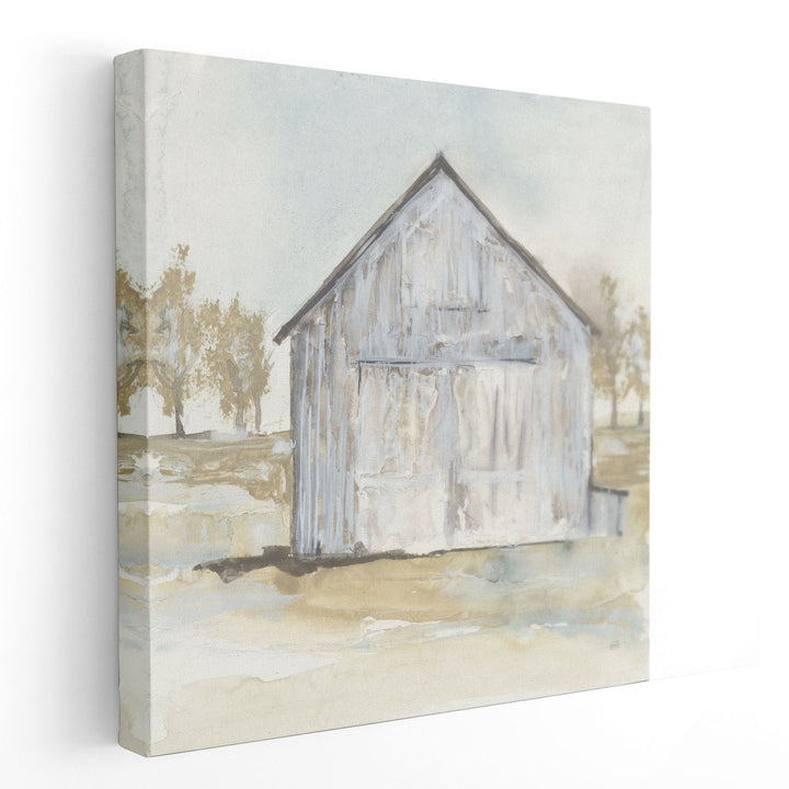 White Barn I - Canvas Print Wall Art