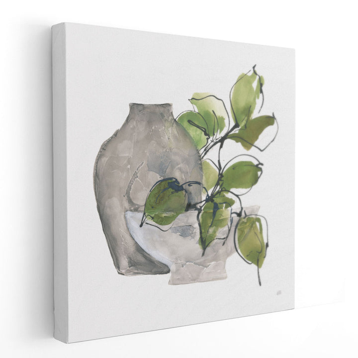 Two Vases II - Canvas Print Wall Art