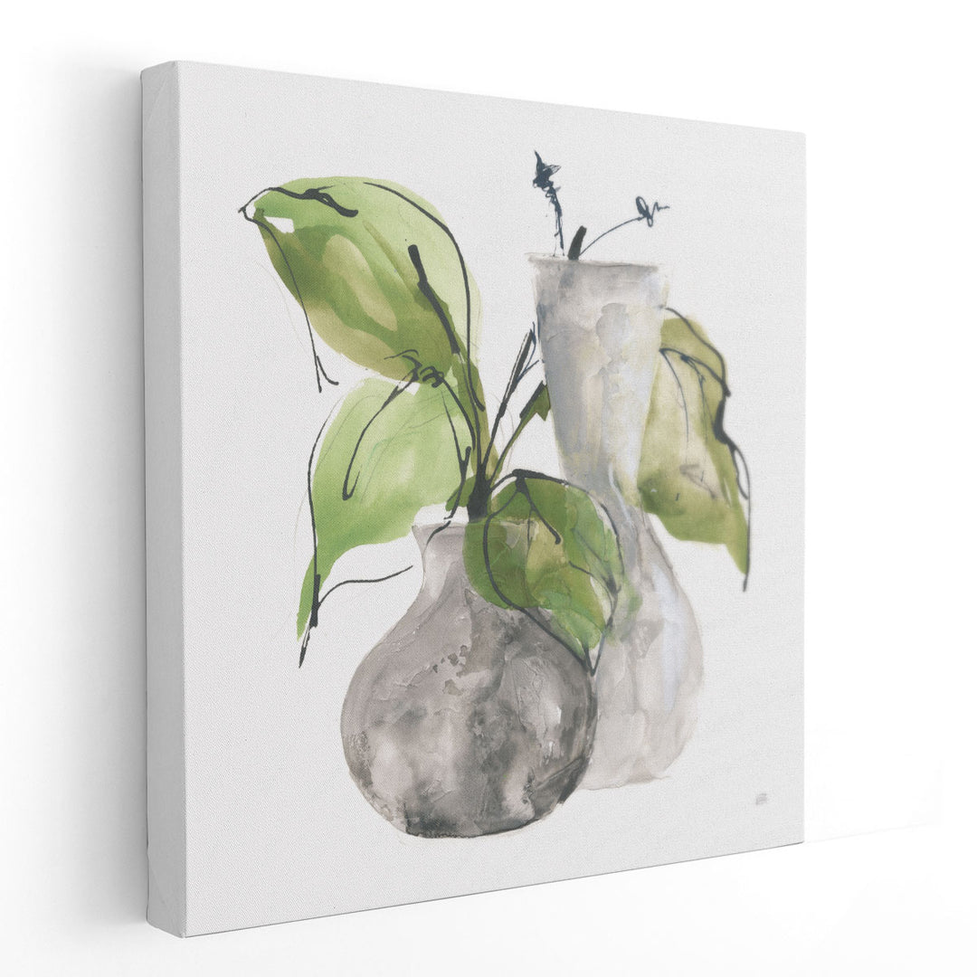 Two Vases III - Canvas Print Wall Art