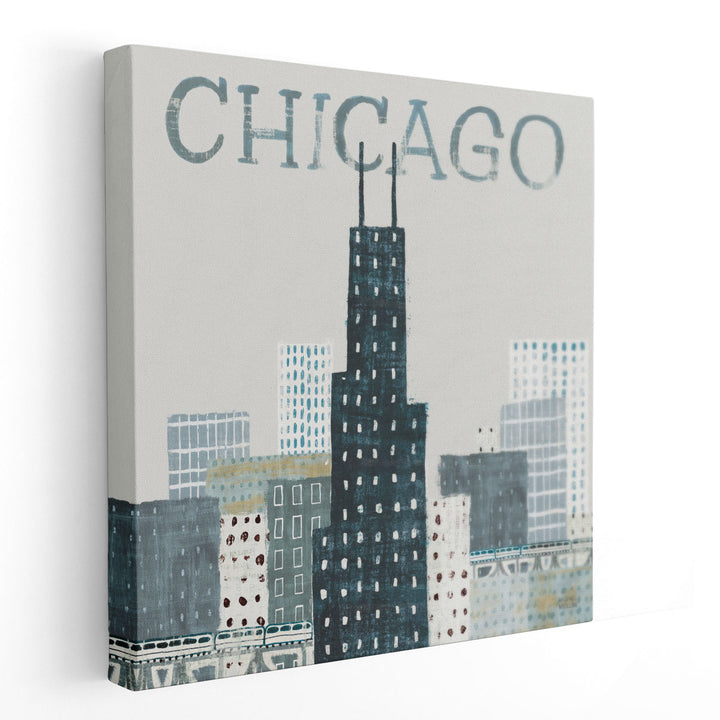 Chicago Landmarks I - Canvas Print Wall Art