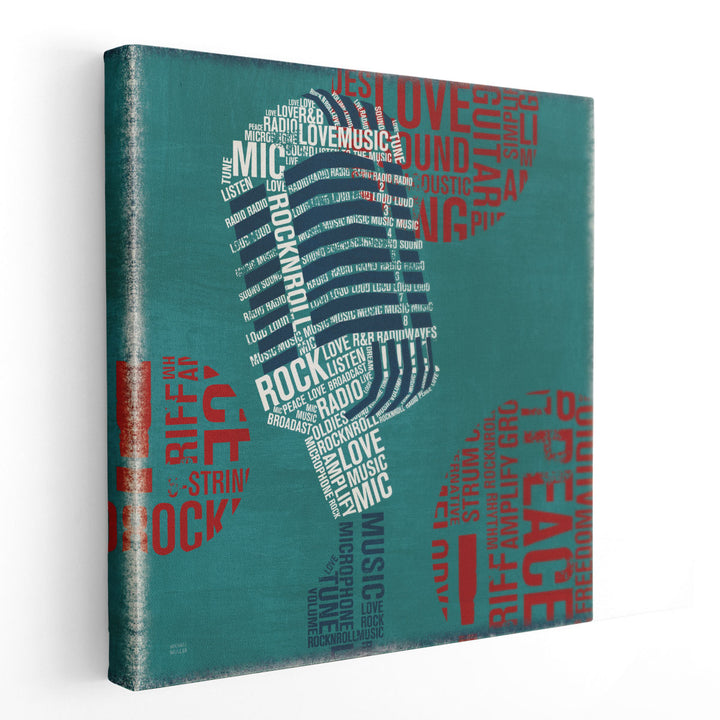 Type Mic - Canvas Print Wall Art