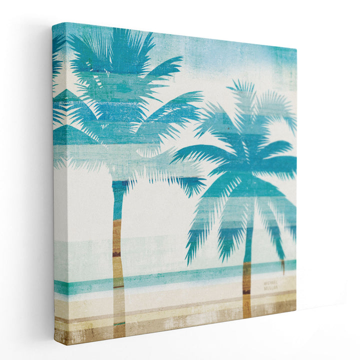 Beachscape Palms III - Canvas Print Wall Art