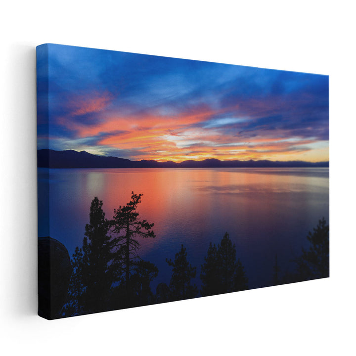 Sunset, in Lake Tahoe Area - Canvas Print Wall Art