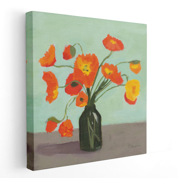 Orange Poppies - Canvas Print Wall Art