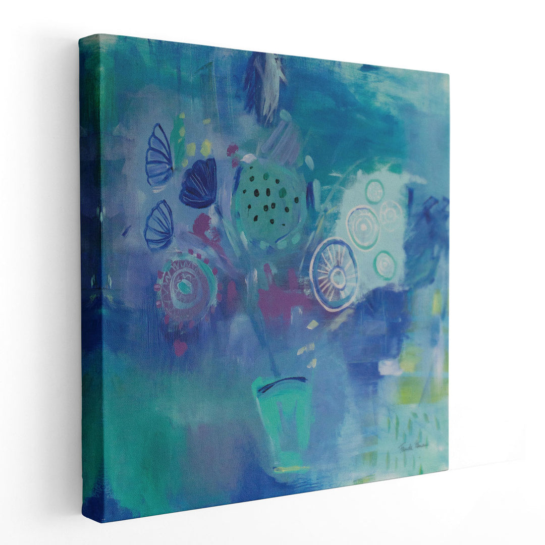 Blue Bouquet - Canvas Print Wall Art