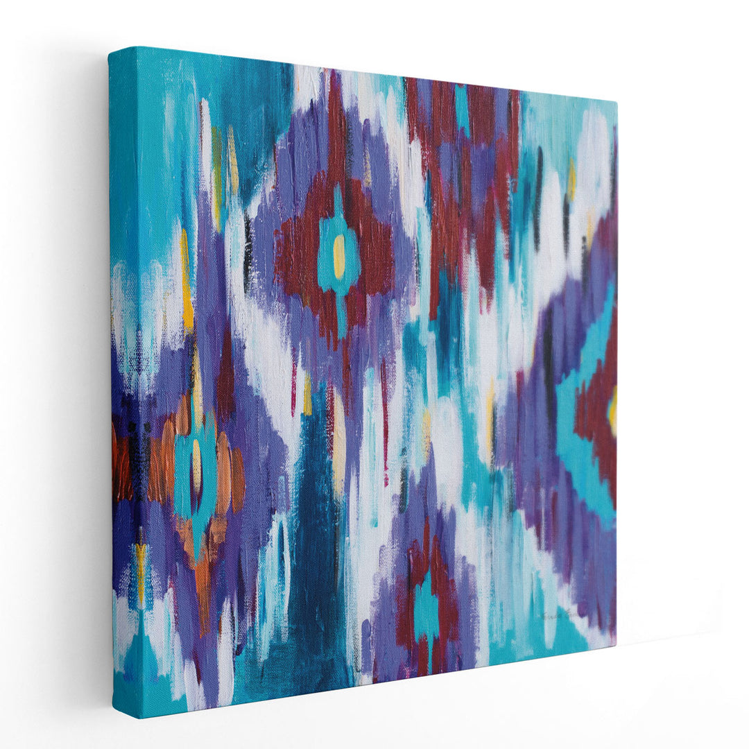 Ikat Jewel II - Canvas Print Wall Art