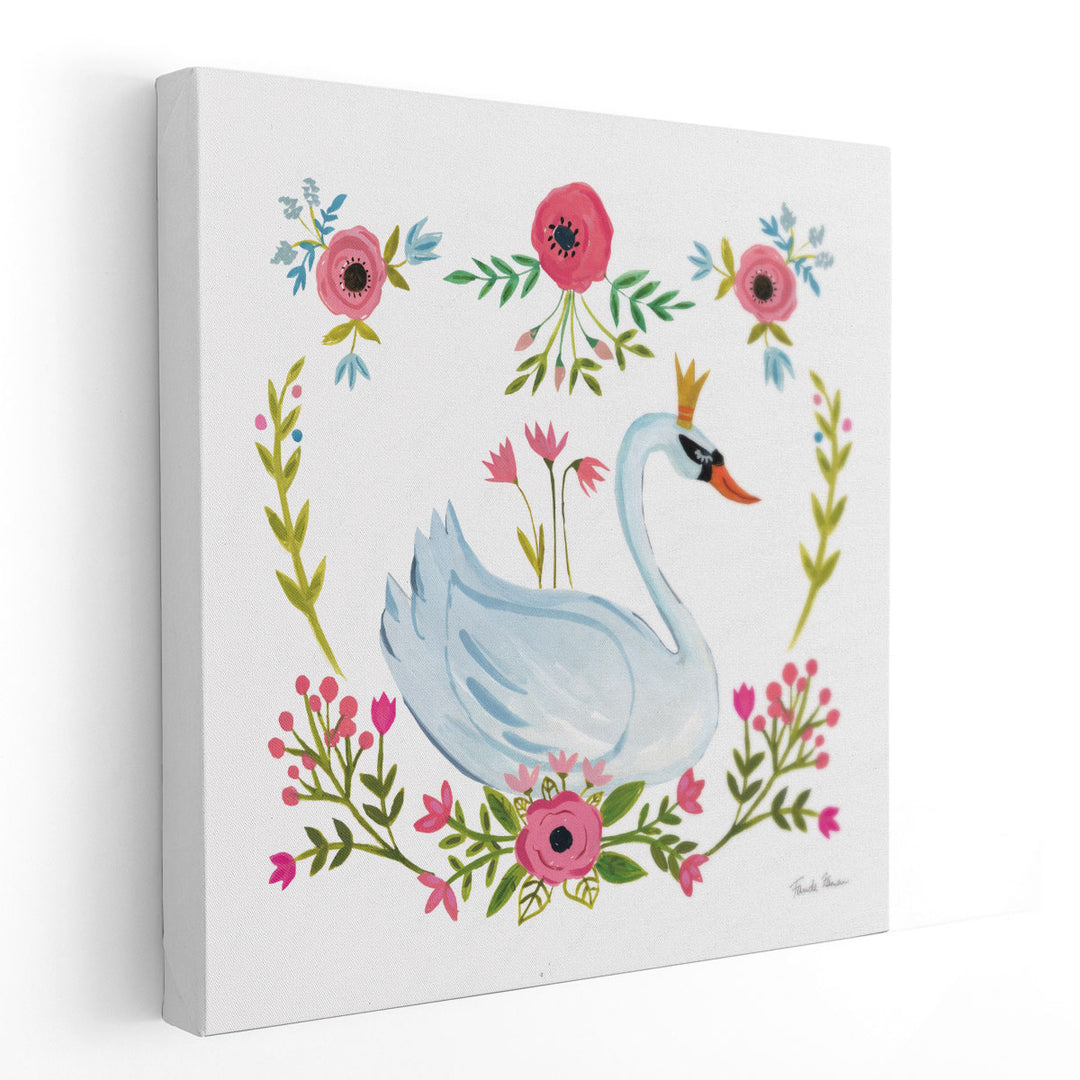 Swan Love I - Canvas Print Wall Art