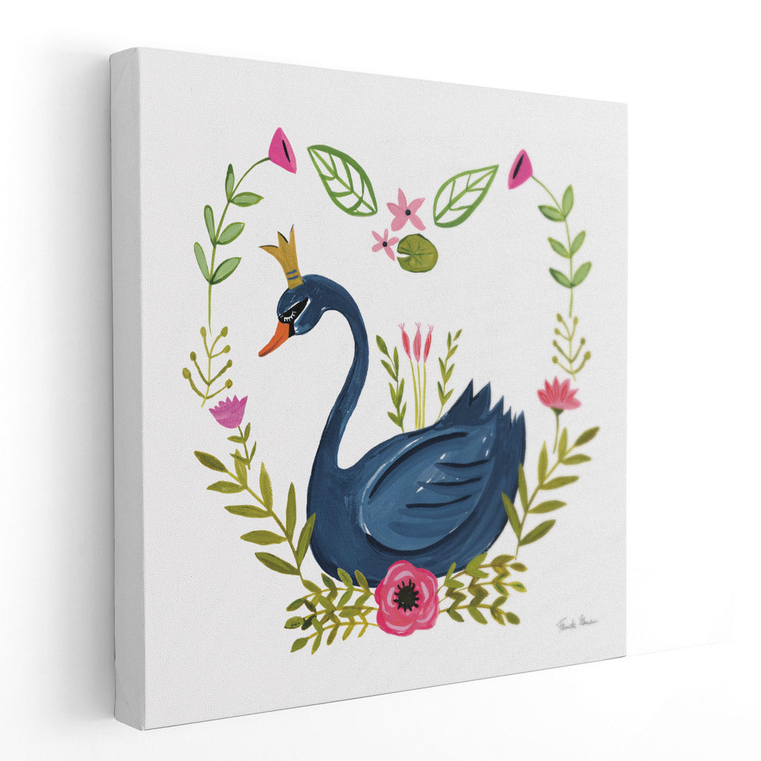 Swan Love II - Canvas Print Wall Art