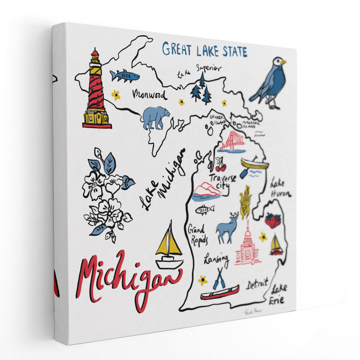 Michigan - Canvas Print Wall Art